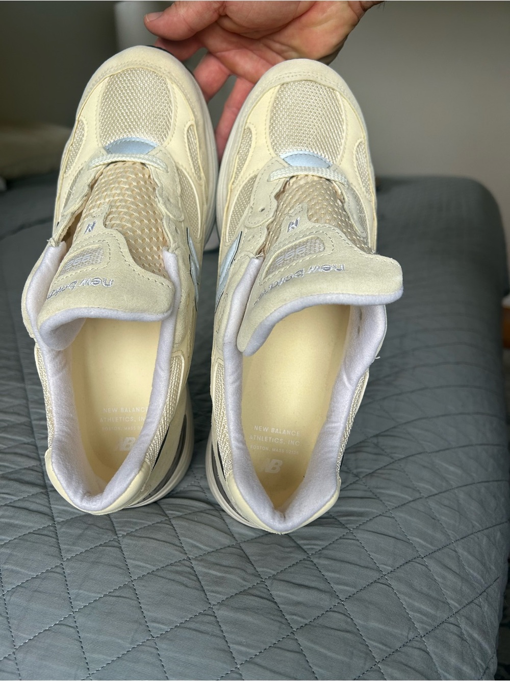 New Balance Calcium Cashew 992 10D - Picture 2 of 8